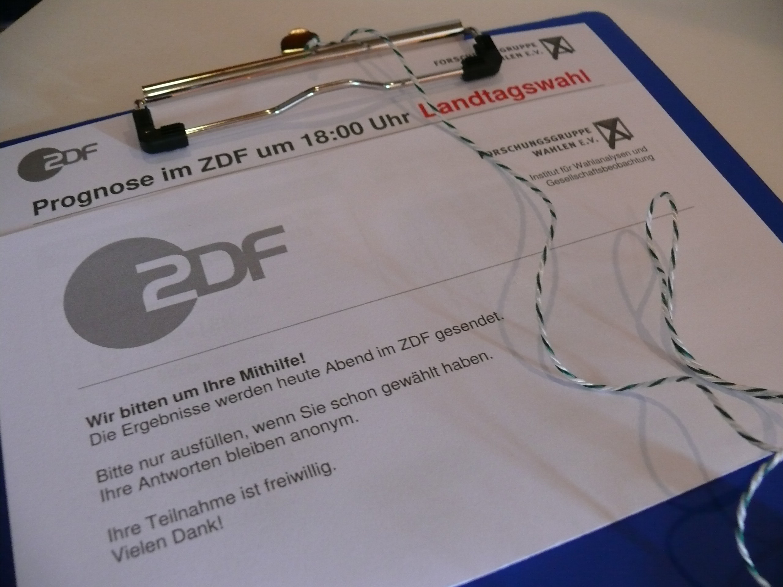 Klar zu erkennen: Umfrage für die ZDF.