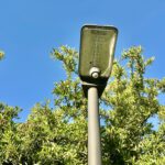 Straßenlaternen mit LED im Akazienweg.